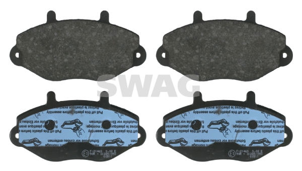 set placute frana,frana disc 50 91 6036 SWAG
